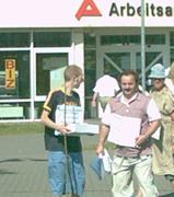 Vorbei am AA gingen die 1-&euro;-Jobber-Sklaventreiber