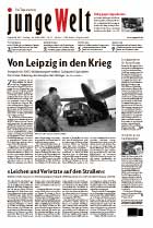 Aktuelle Titelseite der Tageszeitung junge Welt