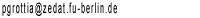 &Ouml;ffnet ein Fenster zum Versenden einer Email an Peter Grottian